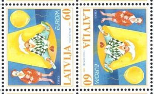 Латвия, 2002, Европа, Цирк, тет-беш